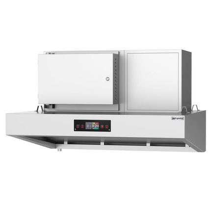 GGM Gastro Commercial Plasma Extraction Canopy - 1600mm - Ducted/Recirculating - up to 80% Odour Reduction - Touch Control Panel - LED Lighting