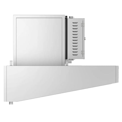 GGM Gastro Commercial Plasma Extraction Canopy - 1600mm - Ducted/Recirculating - up to 80% Odour Reduction - Touch Control Panel - LED Lighting