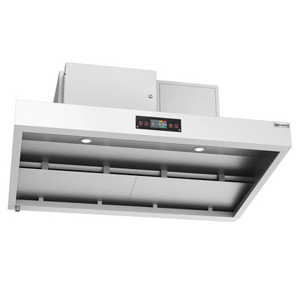 GGM Gastro Commercial Plasma Extraction Canopy - 2000mm - Ducted/Recirculating - up to 80% Odour Reduction - Touch Control Panel - LED Lighting