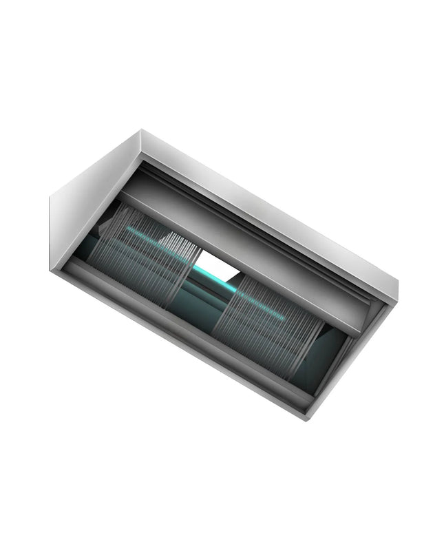 GGM Gastro Commercial Plasma Extraction Hood - 1600mm - 1200m³/h Airflow - with Filter & Lamp