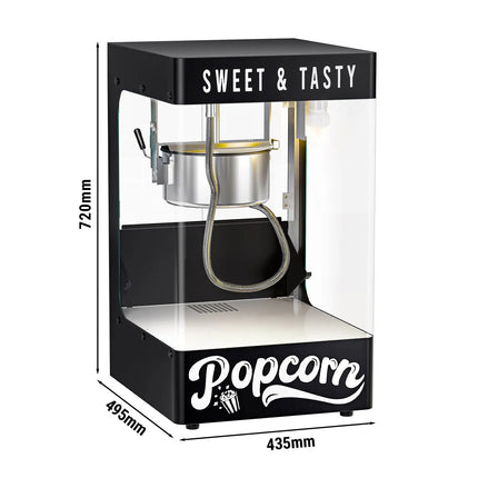 GGM Gastro Commercial Popcorn Machine - 1.31kW - 5kg/h - with 1 kettle - Black