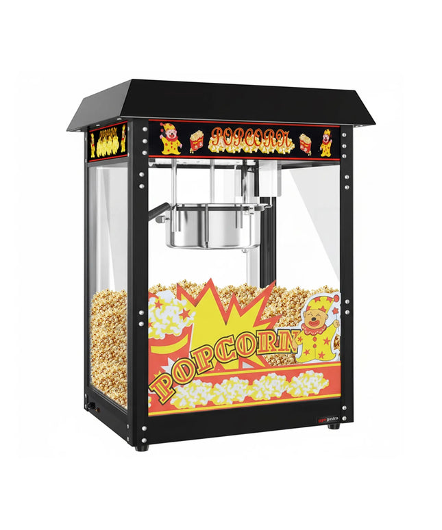 GGM Gastro Commercial Popcorn Machine - 1.5kW - 5kg/h - with 1 kettle - Black