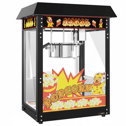 GGM Gastro Commercial Popcorn Machine - 1.5kW - 5kg/h - with 1 kettle - Black