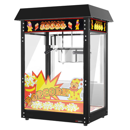 GGM Gastro Commercial Popcorn Machine - 1.5kW - 5kg/h - with 1 kettle - Black