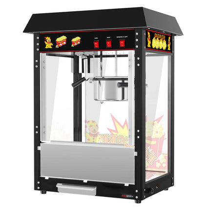 GGM Gastro Commercial Popcorn Machine - 1.5kW - 5kg/h - with 1 kettle - Black