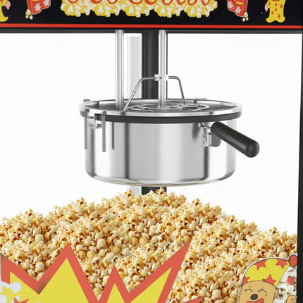 GGM Gastro Commercial Popcorn Machine - 1.5kW - 5kg/h - with 1 kettle - Black