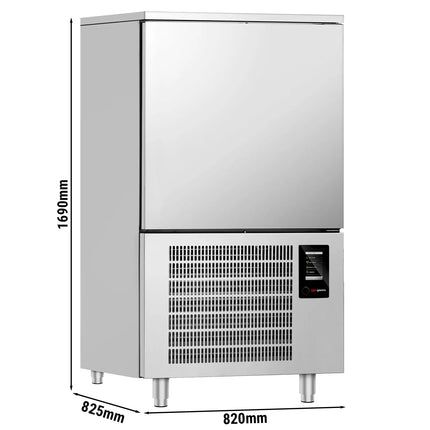 GGM Gastro Commercial Reach-In Blast Chiller/Freezer - 10x GN 1/1 or EN 600x400mm - with Touchscreen Controller - 240L