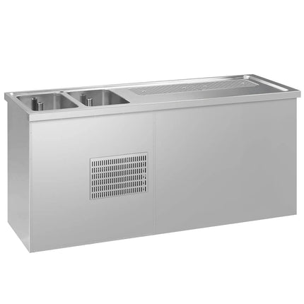 GGM Gastro Commercial Refrigerated Beer Counter PREMIUM PLUS- 1950x700mm - with 4 drawers