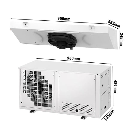 GGM Gastro Commercial Remote Split System Freezer Pack - max. for 7.5 m³ - IP rating IP 51 - 249W