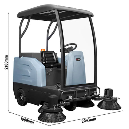 GGM Gastro Commercial Ride-on Floor Sweeper - Work Rate 13000m²/h