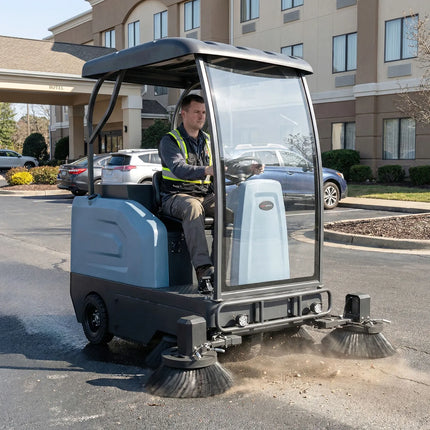 GGM Gastro Commercial Ride-on Floor Sweeper - Work Rate 13000m²/h