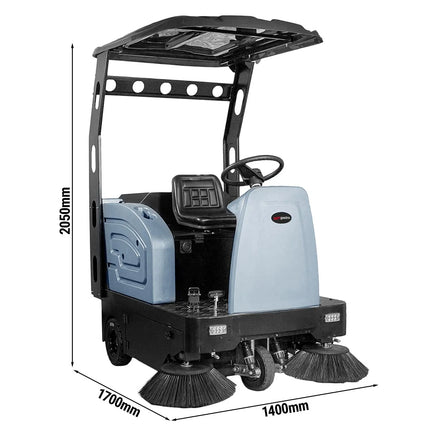 GGM Gastro Commercial Ride-on Floor Sweeper - Work Rate 8700m²/h