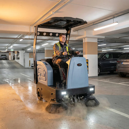GGM Gastro Commercial Ride-on Floor Sweeper - Work Rate 8700m²/h