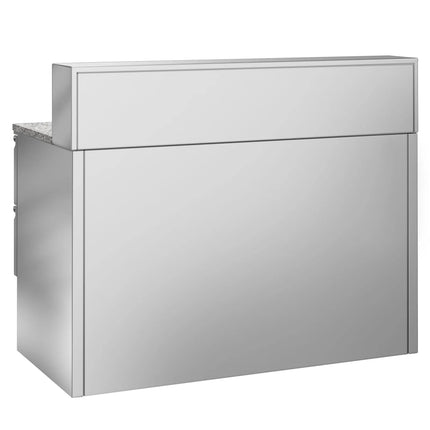 GGM Gastro Commercial Saladette Counter ECO - 1368mm - 402L - 6 drawers - open top for 8 x GN 1/6 & stainless steel hinged lid