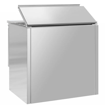 GGM Gastro Commercial Saladette Counter ECO - 903mm - 240L - 2 doors - open top for 2 x GN 1/1 & 3 x GN 1/6 & stainless steel hinged lid
