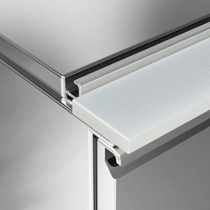 GGM Gastro Commercial Saladette Counter PREMIUM - 450mm - 102L - 1 glass door - open top for 1 x GN 1/1 & stainless steel hinged lid