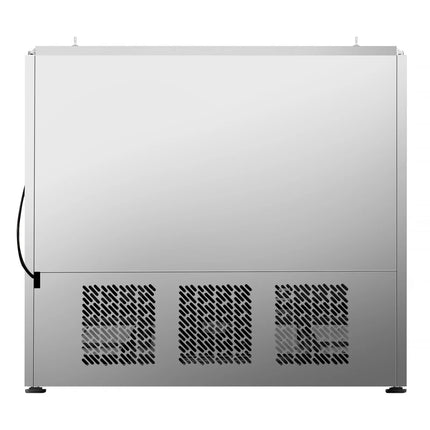 GGM Gastro Commercial Saladette Counter PREMIUM PLUS - 978mm - 230L - 2 doors - open top for 6 x GN 1/3 & 3 x GN 1/6 & stainless steel hinged lid