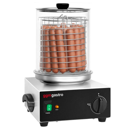 GGM Gastro Commercial Saladette Prep Counter - 1210x700mm - 4 Drawers - for 9x GN 1/6 - incl. Sausage grill & warmer