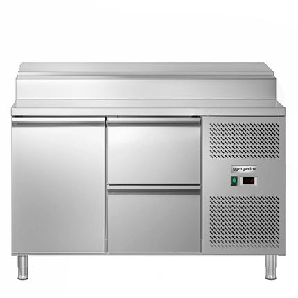 GGM Gastro Commercial Saladette Prep Counter ECO - 1360x700mm - 1 Door & 2 Drawers - for 7x GN 1/3