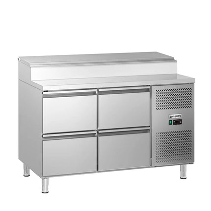 GGM Gastro Commercial Saladette Prep Counter ECO - 1360x700mm - 4 Drawers - for 7x GN 1/3