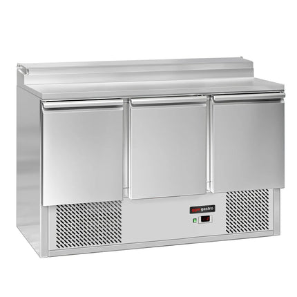 GGM Gastro Commercial Saladette Prep Counter ECO - 1368x700mm - 3 Doors - for 8x GN 1/6