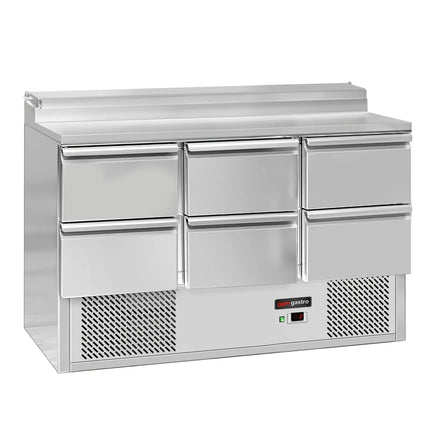 GGM Gastro Commercial Saladette Prep Counter ECO - 1368x700mm - 6 Drawers - for 8x GN 1/6