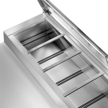 GGM Gastro Commercial Saladette Prep Counter ECO - 1795mm - 3 Doors - for 8x GN 1/3