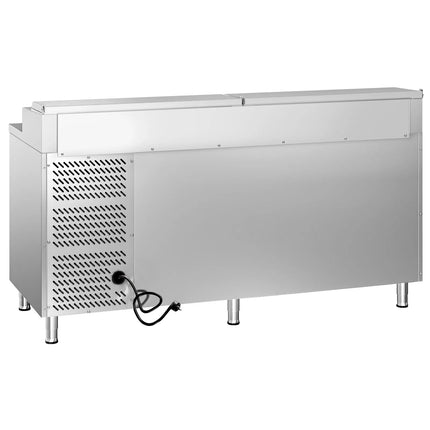 GGM Gastro Commercial Saladette Prep Counter ECO - 2020x800mm - 3 Doors - for 10x GN 1/3