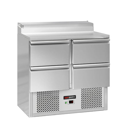 GGM Gastro Commercial Saladette Prep Counter ECO - 900x700mm - 4 Drawers - for 5x GN 1/6