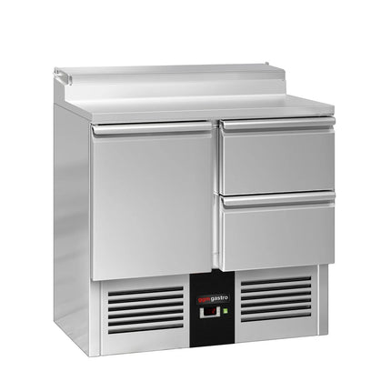 GGM Gastro Commercial Saladette Prep Counter PREMIUM - 900x700mm - 1 Door & 2 Drawers - for 5x GN 1/6