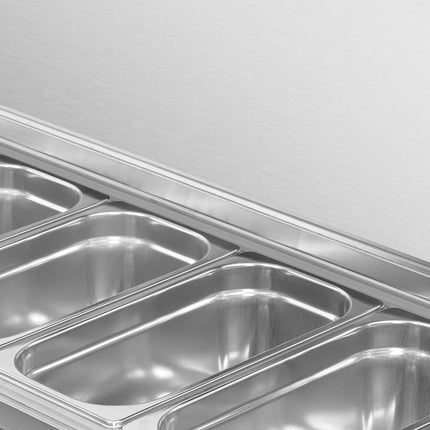GGM Gastro Commercial Saladette Prep Counter Slimline - 1960x600mm - 6 Drawers - topper for 11x GN 1/4