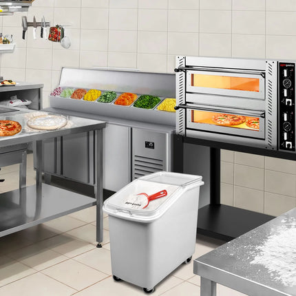 GGM Gastro Commercial Saladette Prep Counter Slimline - 1960x600mm - 6 Drawers - topper for 11x GN 1/4