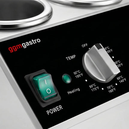 GGM Gastro Commercial Sauce Bottle Warmer - 600W - for 3 squeeze bottles
