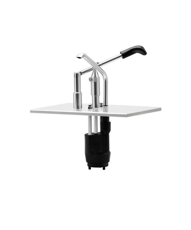 GGM Gastro Commercial Sauce Dispenser with Pump - adjustable dose - suitable for GN 1/4 containers - Stainless steel - 265x350mm