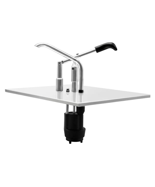 GGM Gastro Commercial Sauce Dispenser with Pump - suitable for GN 1/2 containers - adjustable dose - Stainless steel - 325x350mm