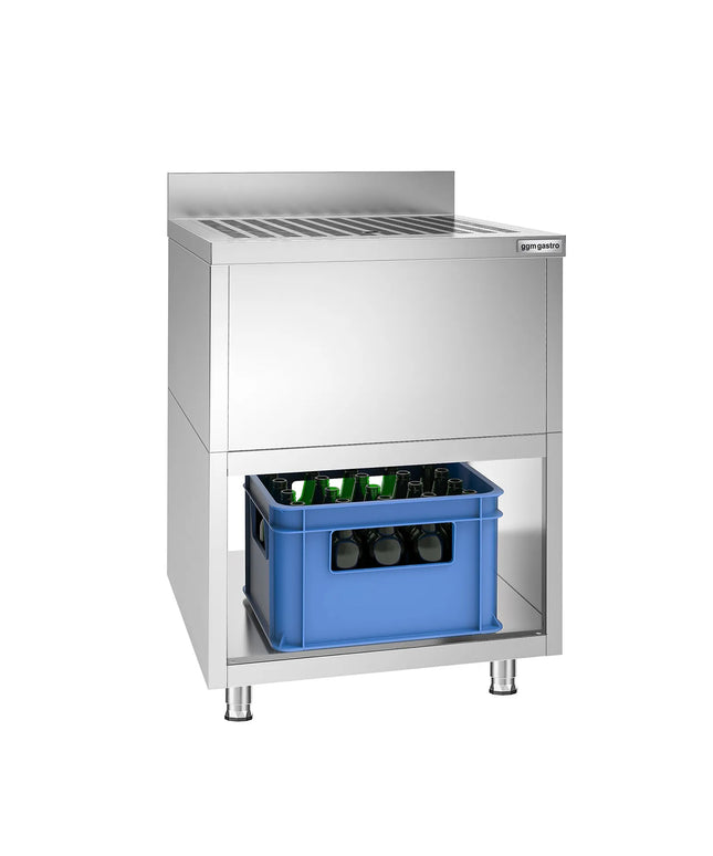 GGM Gastro Commercial Sink Cabinet - 600x600mm - 1 bowl