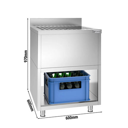 GGM Gastro Commercial Sink Cabinet - 600x600mm - 1 bowl