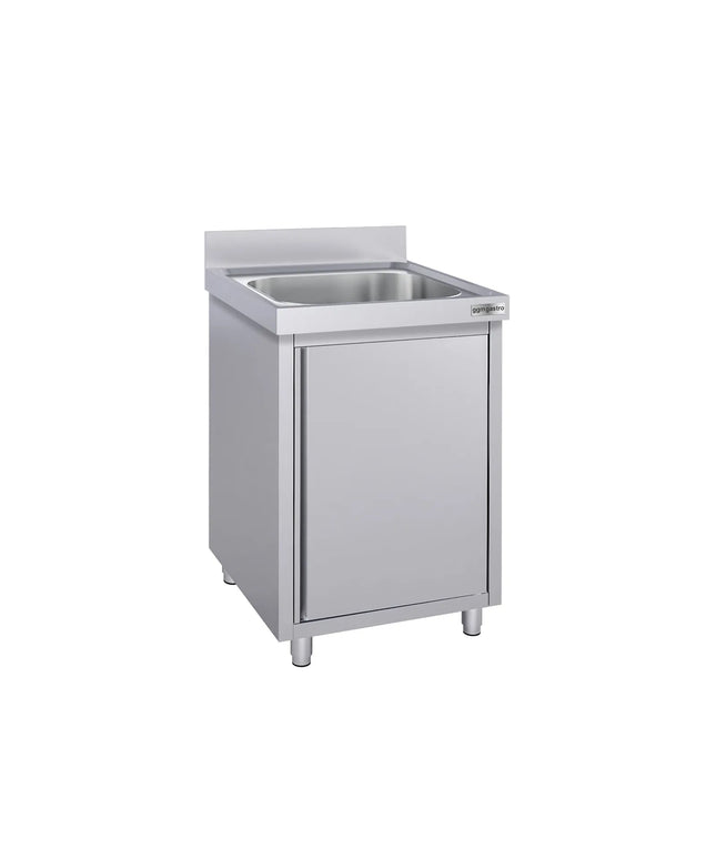 GGM Gastro Commercial Sink Cabinet ECO - 600x700mm - with 1 bowl centre