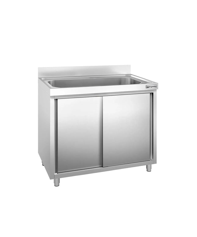 GGM Gastro Commercial Sink Cabinet PREMIUM - 1000x600mm - 1 bowl
