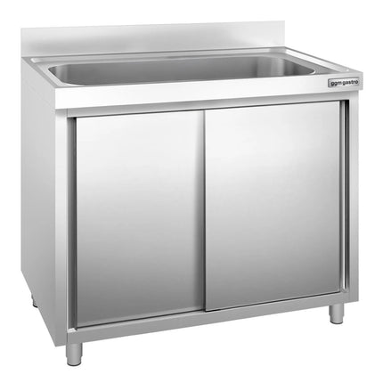 GGM Gastro Commercial Sink Cabinet PREMIUM - 1000x600mm - 1 bowl