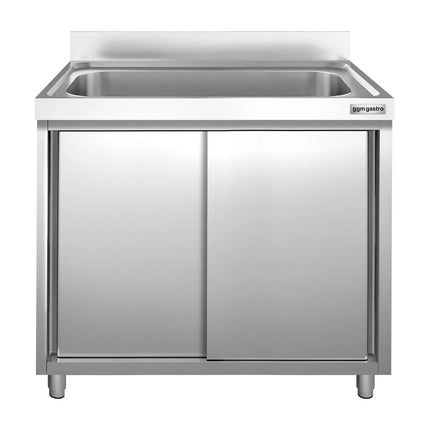 GGM Gastro Commercial Sink Cabinet PREMIUM - 1000x600mm - 1 bowl