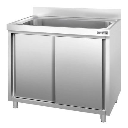 GGM Gastro Commercial Sink Cabinet PREMIUM - 1000x700mm - 1 bowl
