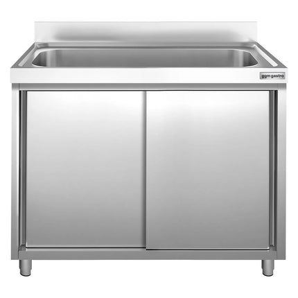 GGM Gastro Commercial Sink Cabinet PREMIUM - 1200x600mm - 1 bowl