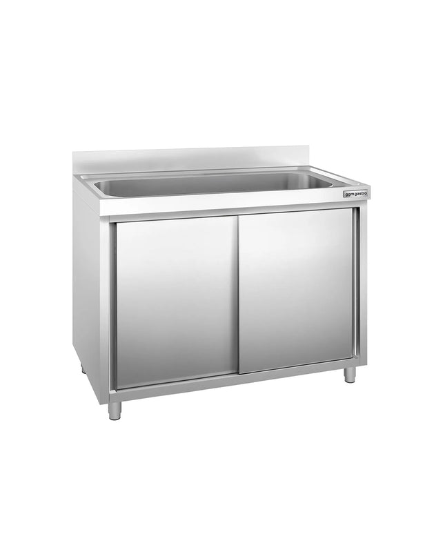 GGM Gastro Commercial Sink Cabinet PREMIUM - 1200x700mm - with 1 bowl