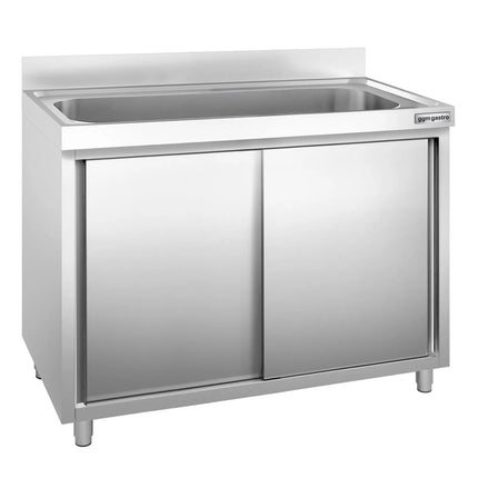 GGM Gastro Commercial Sink Cabinet PREMIUM - 1200x700mm - with 1 bowl