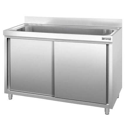 GGM Gastro Commercial Sink Cabinet PREMIUM - 1400x600mm - 1 bowl