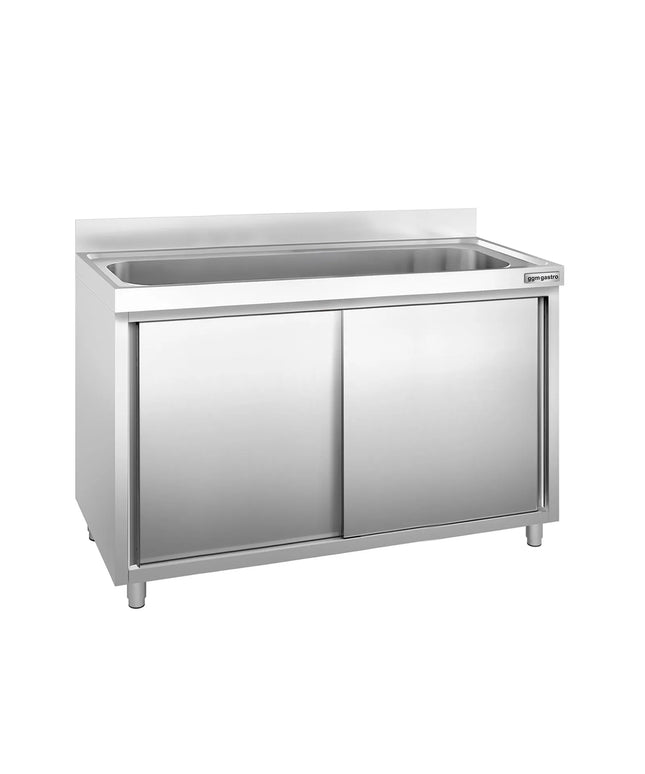 GGM Gastro Commercial Sink Cabinet PREMIUM - 1400x700mm - with 1 bowl