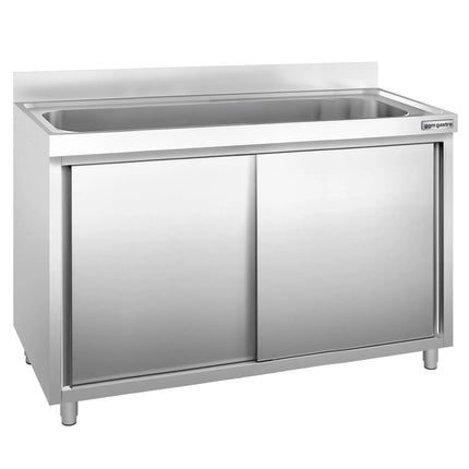 GGM Gastro Commercial Sink Cabinet PREMIUM - 1400x700mm - with 1 bowl