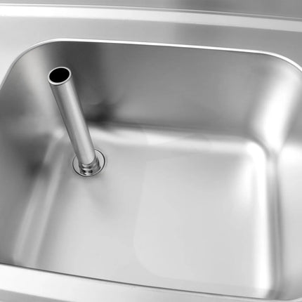 GGM Gastro Commercial Sink Cabinet PREMIUM - 1800x600mm - with 2 bowls centre