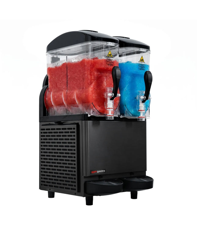 GGM Gastro Commercial Slush Machine - 2x 12L - 710W - Digital - Black